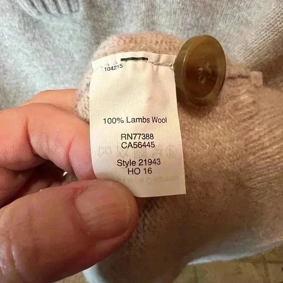 J Crew NWT marled lambs wool shawl collar sweater XL - Picture 4 of 5